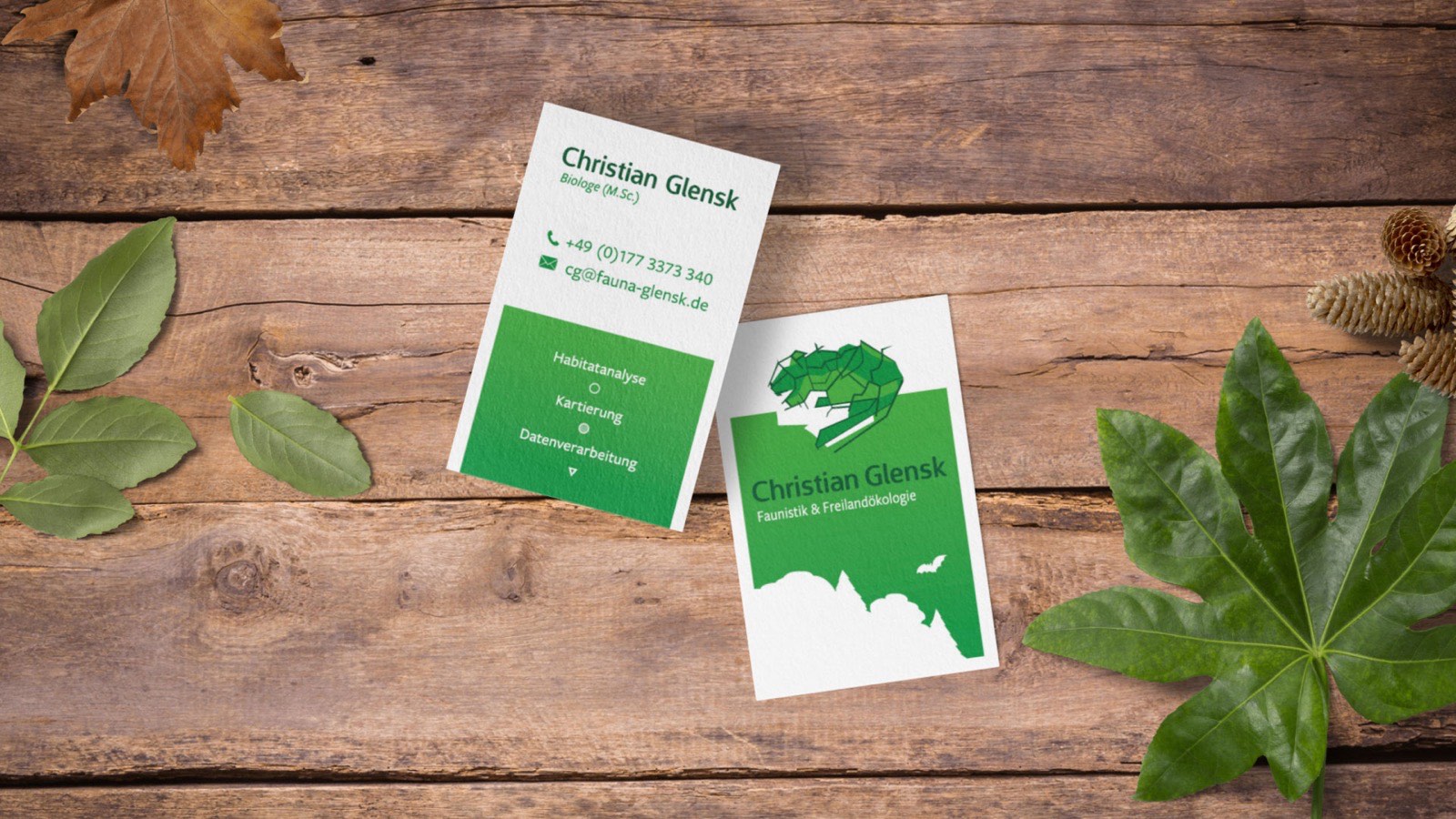 Logo und Visitenkarten Christian Glensk