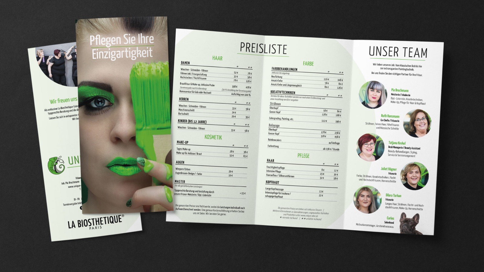 Sechsseitiger Flyer