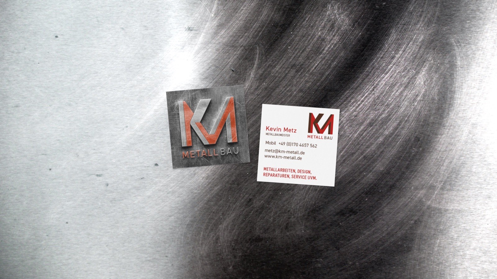 Logo und Visitenkarten für KM Metall