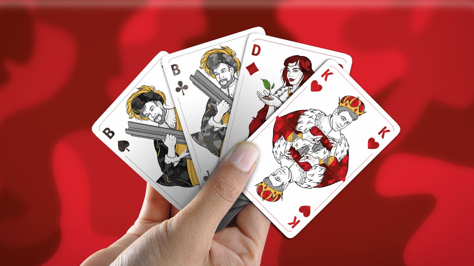 Illustrierte Spielkarten